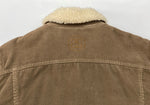 ステューシー STUSSY × LEE リー STUSSY RIDER ステューシー ライダー コーデュロイ ボア ジャケット 茶 LB0010 ジャケット ロゴ ブラウン Mサイズ 104MT-2053