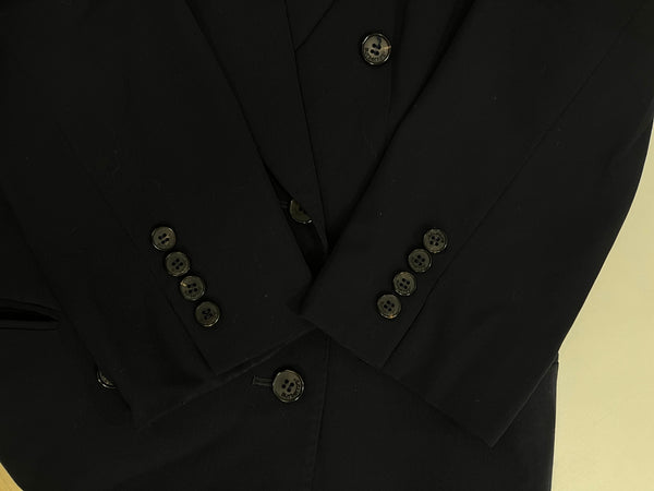 バーバリー Burberry Burberrys ダブルテーラードジャケット 濃紺 FJA40-650 ジャケット ネイビー サイズ40 101LT-267