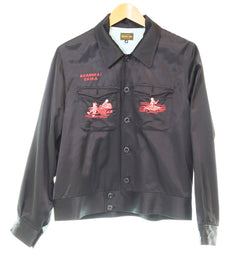 グルービンハイ The GROOVIN HIGH SHANGHAI CHINA チャイニーズ スカジャン スーベニア ジャケット ジャケット ブラック Sサイズ 103MT-3272