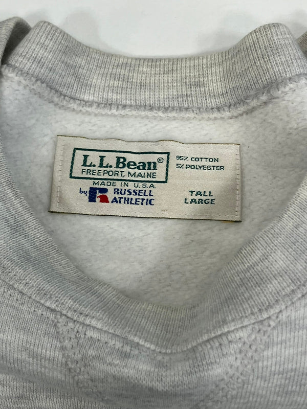 ラッセルアスレチック RUSSELL ATHLETIC 80's 80年代 L.L.BEAN エルエルビーン コラボ Wネーム 筆記体ロゴ VINTAGE ヴィンテージ TALL LARGE スウェット グレー Lサイズ 101MT-5156