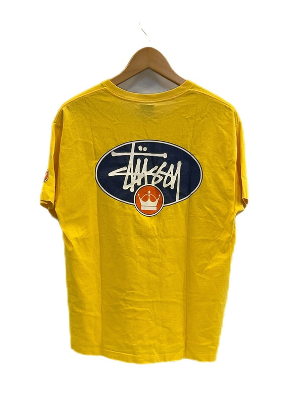 ステューシー STUSSY 90s 90's 90年代 OLD STUSSY オールド 紺タグ USA製 クラウンプリント ヴィンテージ Tシャツ イエロー Lサイズ 101MT-5014
