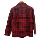 ペンドルトン PENDLETON 70's 70年代 ウール チェックシャツ ボードシャツ  ネルシャツ 開襟 オープンカラー ボックス vintage ヴィンテージ MADE IN USA アメリカ製  長袖シャツ レッド Lサイズ 101MT-5359