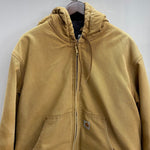 【曜日割引対象外】 カーハート Carhartt 12年製 Duck Active Jacket USA製 ジャケット ベージュ Lサイズ 201MT-3879 VB