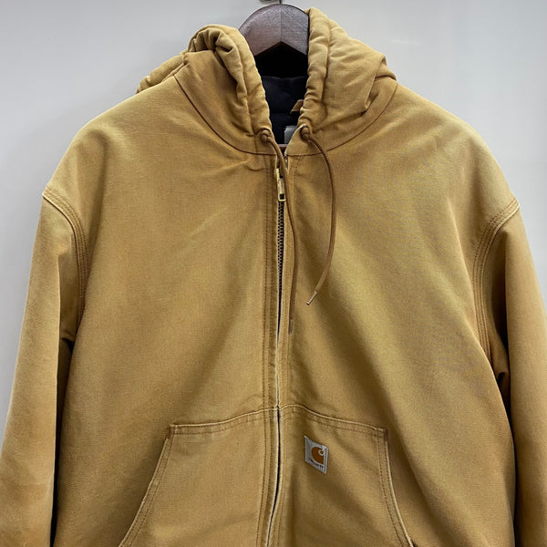 【曜日割引対象外】 カーハート Carhartt 12年製 Duck Active Jacket USA製 ジャケット ベージュ Lサイズ 201MT-3879 VB