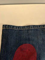 エヴィス EVISU PARIS パリ 大黒 赤 ショートパンツ  ハーフパンツ ネイビー サイズ38 101MB-687