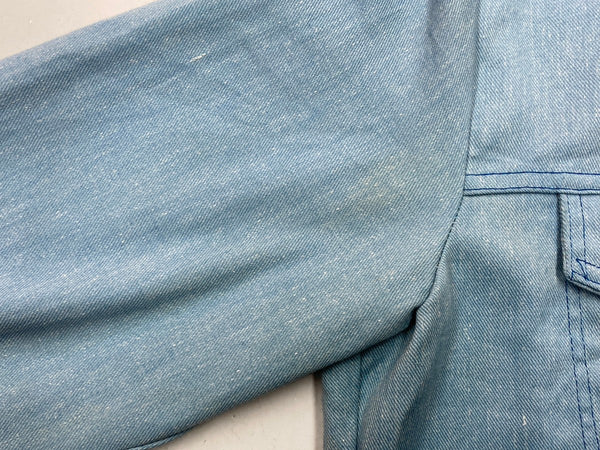 ヴィンテージ vintage 70s 70年代 SEARS コットン トラッカージャケット ワークジャケット 水色 ジャケット 無地 ブルー 104MT-1353