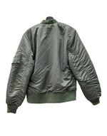 ヒューストン HOUSTON MA-1 FLIGHT JACKET フライト ジャケット ボンバー ジップアップ ミリタリー 軍物 アウター 緑 50316 ジャケット 無地 カーキ Mサイズ 104MT-1979