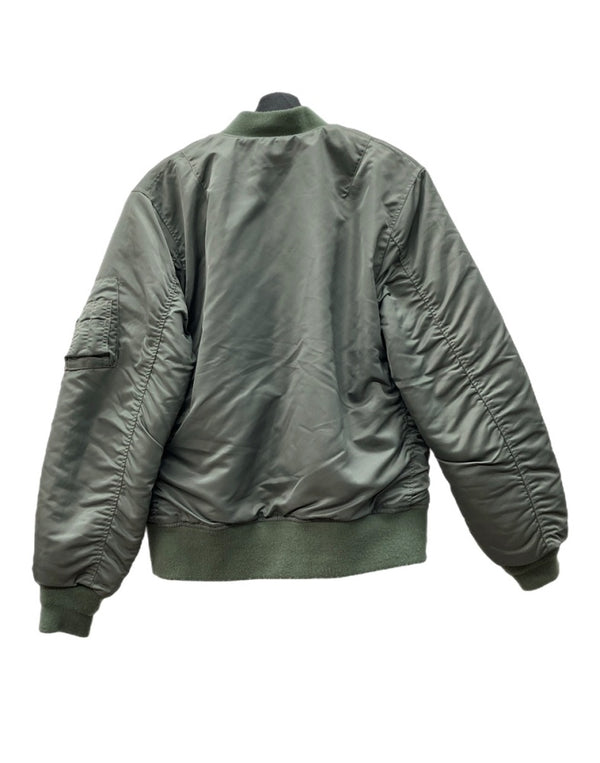 ヒューストン HOUSTON MA-1 FLIGHT JACKET フライト ジャケット ボンバー ジップアップ ミリタリー 軍物 アウター 緑 50316 ジャケット 無地 カーキ Mサイズ 104MT-1979