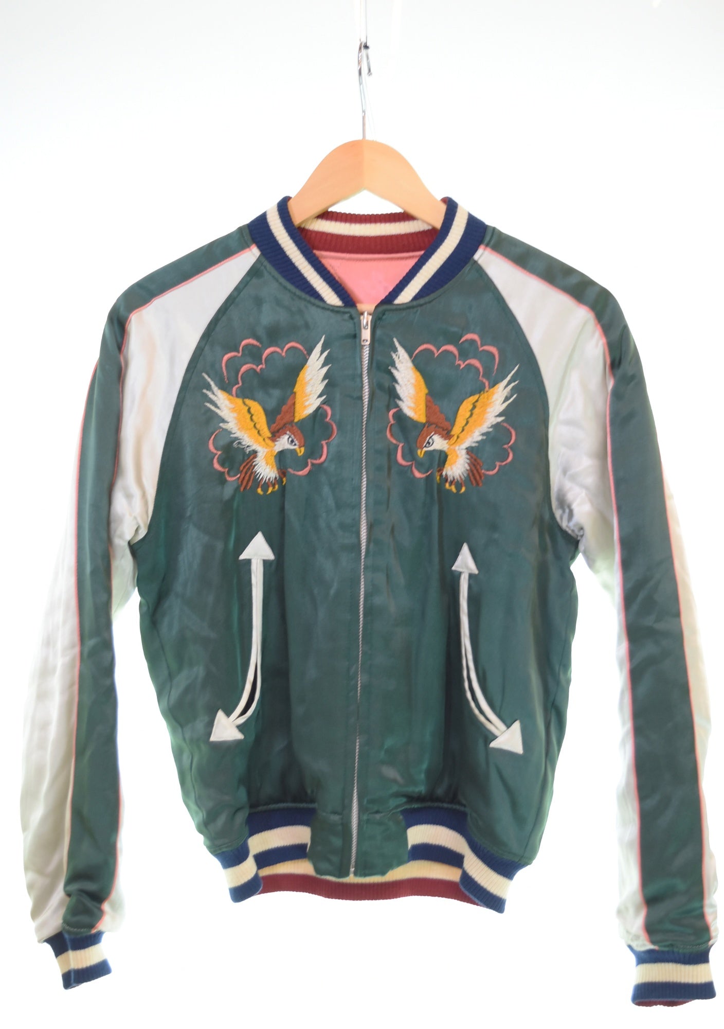 フラットヘッド スカジャン 刺繍 L THE FLAT HEAD◇スカジャン