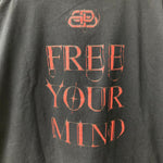 バレンシアガ BALENCIAGA 20AW Free Your Mind フリーユアマインド ハイネック ロングスリーブ ロンT ブラック Lサイズ 201MT-4811