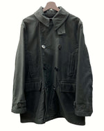 ポストオーバーオールズ POST OVERALLS P Coat コート アウター ジャケット ロングコート アンカーボタン 黒 C-OY3824 ジャケット 無地 ブラック Lサイズ 104MT-592