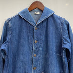 【曜日割引対象外】 ヴィンテージ vintage 40's チェンジボタン ショールカラー US.NAVY カバーオール ジャケット ブルー 201MT-4502 VB