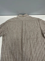 ヴィンテージ vintage 50's～60's 50年代 60年代 PENNEY’S ペニーズ ストライプシャツ ネップ ボタンダウン B.D. SHIRT 半袖シャツ ベージュ Lサイズ 101MT-4127