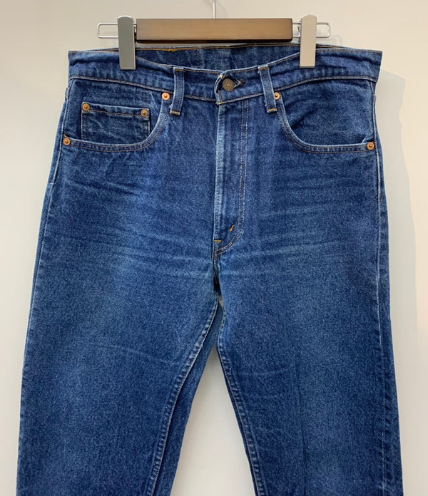 【曜日割引対象外】 リーバイス Levi's 80's USA製 505 ジッパー 濃紺 505-0217 デニム ブルー W32 L33サイズ 201MB-766 VB