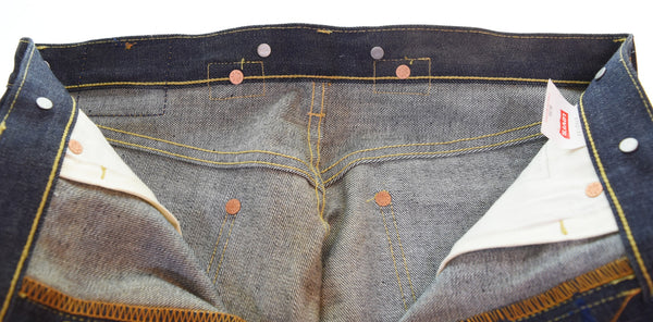 リーバイス Levi's S702-XX DEAD STOCK デッドストック 日本製 復刻 702 シンチバック サスペンダーボタン 98年製 90年代 90's 90s S702-XX00 デニム ブルー W36L36 103MB-602