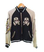 ラッキーサーティーン LUCKY13 スカル リバーシブル スカジャン SKULL Souvenir Jacket Reversible サイコロ ダイス lucky thirteen ジャケット ブラック Sサイズ 103MT-2573