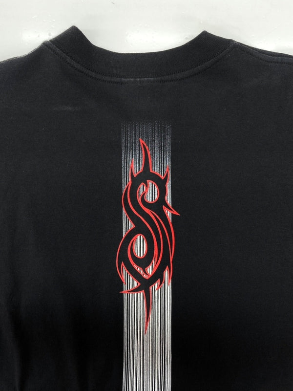 バンド band 00s Slipknot TEE スリップノット Tシャツ winterlandタグ パンク バンT 半袖 黒 Tシャツ ロゴ ブラック Lサイズ 104MT-2346
