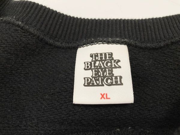 ブラックアイパッチ Blackeyepatch DANGER HOT LABEL CREWSWEAT 22FW プルオーバー 黒 XL スウェット ロゴ ブラック 101MT-2438