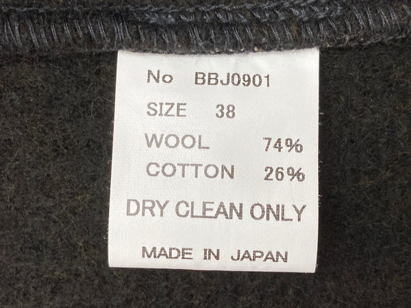 ブラウンズビーチ BROWN'S BEACH JACKET ビーチクロスベスト 三角タグ 刻印ボタン ゴマ塩 茶色 サイズ 38 ベスト 無地 ブラウン 104MT-1939