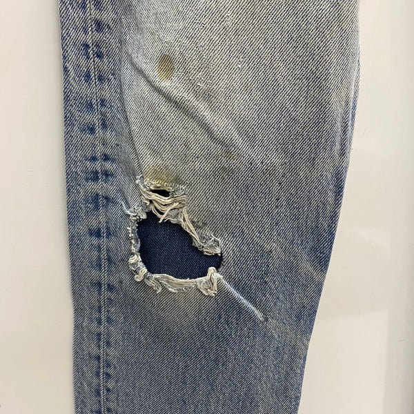 【曜日割引対象外】 リーバイス Levi's 80's 505 黒カン USA製 デニム ブルー W31サイズ 201MB-1157 VB