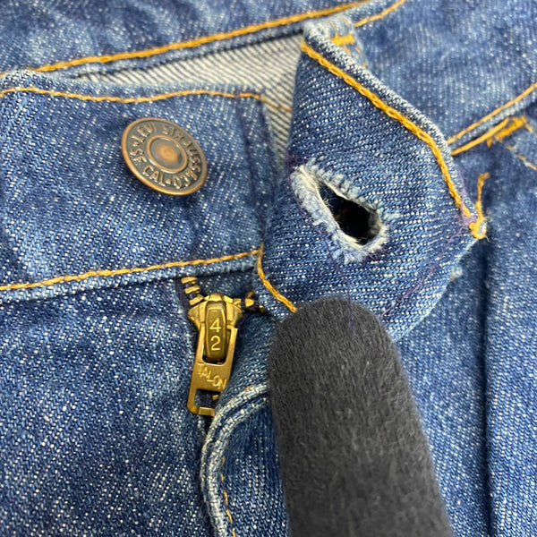 【曜日割引対象外】 リーバイス Levi's 70's 646 USA製 フレア ブーツカット ベルボトム スレキスタンプ デニム ブルー 201MB-1206 VB