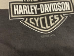 ハーレーダビッドソン Harley-Davidson 00's パープルタイガー バーアンドシールド ロゴ 馬 ホース アニマル 両面 プリント Tシャツ ブラック Mサイズ 101MT-4534
