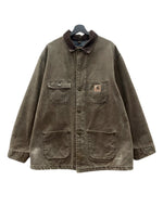 カーハート Carhartt MICHIGAN CHORE COAT ミシガン チョア コート カバーオール 裏ブランケット ボタン アウター ジャケット 茶 C02 CHT ジャケット ロゴ ブラウン XLサイズ 104MT-1876