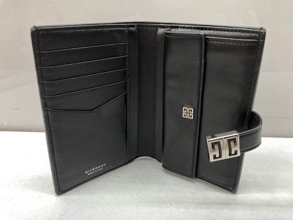 ジバンシィ GIVENCHY MINI WALLET ミニ ウォレット 二つ折り財布 メタル ミニ財布 コンパクト カード コイン ケース 黒 BB60GZB15S 001 財布・ケース メンズ財布 ロゴ ブラック 104W-22