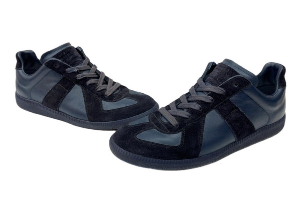 メゾンマルジェラ Maison Margiela REPLICA GERMAN TRAINER レプリカ ジャーマン トレーナー ローカット シューズ 紺 メンズ靴 スニーカー ネイビー サイズ 40 104S-926