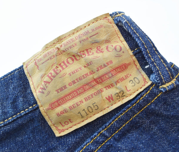 ウエアハウス WAREHOUSE テーパード デニムパンツ 青 LOT1105 デニム ブルー 32 103MB-328