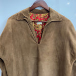 【曜日割引対象外】 ヴィンテージ vintage 60's The cloak and bagger 裏地ペイズリー ヌバックレザー プルオーバー ジャケット ブラウン 201MT-4648 VB