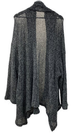 ワイズ Y's ヨウジヤマモト Yohji Yamamoto ドレープ フィッシュ ネット ニット セーター ボレロ ウール 膝丈 モード 日本製 チャコール GRAY 灰色 YC-T25-163 カーディガン グレー SIZE2 104LT-227