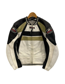 クシタニ KUSHITANI レザージャケット バイカースタイル バイカージャケット レーシングジャケット 白 ジャケット ホワイト 101MT-5226