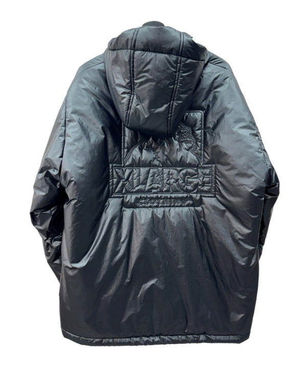 エクストララージ XLARGE QUILTING LOGO HOODED PUFFER JACKET キルティング ロゴ フーディ パファー ジャケット 黒 101244021004 ジャケット ロゴ ブラック XLサイズ 104MT-2030