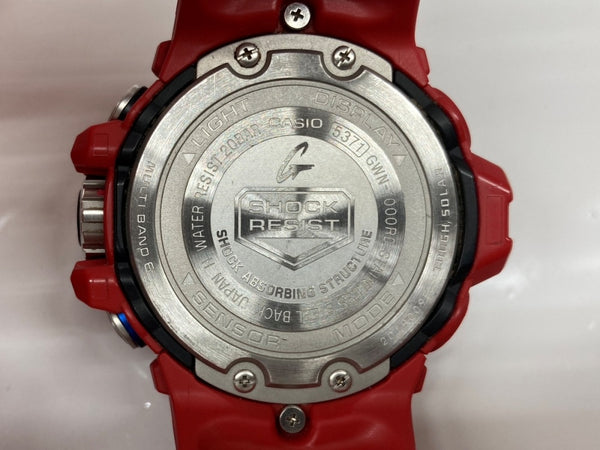 ジーショック G-SHOCK CASIO カシオ タフソーラー耐衝撃構造 20気圧防水 アウトドア 腕時計 ウォッチ 5371 赤 GWN-1000RD メンズ腕時計レッド 104T-31