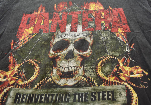 バンド band 00s PANTERA パンテラ ツアー クルーネック 半袖 プリント Tシャツ Tシャツ ブラック Lサイズ 103MT-3020