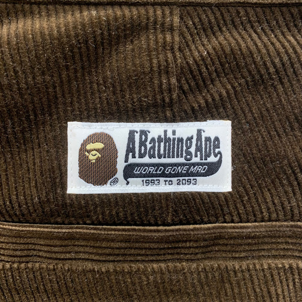 アベイシングエイプ A BATHING APE コーデュロイパンツ ボトムスその他 ブラウン Mサイズ 201MB-1155