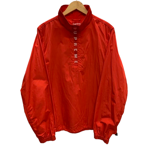 シュプリーム SUPREME Zip Logo Pullover Windbreaker ジャケット レッド Sサイズ 201MT-3417