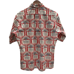 【曜日割引対象外】 ヴィンテージ vintage 60's 70's バドワイザー Budweiser 半袖シャツ レッド Mサイズ 201MT-3840 VB