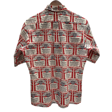 【曜日割引対象外】 ヴィンテージ vintage 60's 70's バドワイザー Budweiser 半袖シャツ レッド Mサイズ 201MT-3840 VB