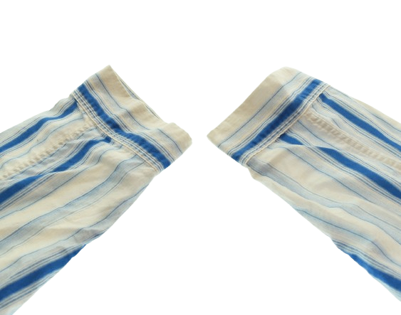 セントマイケル SAINT MICHAEL 22ss STRIPE PJ SHIRT ストライプ パジャマ シャツ SM-S22-0000-047 長袖シャツ ブルー Lサイズ 103MT-3234