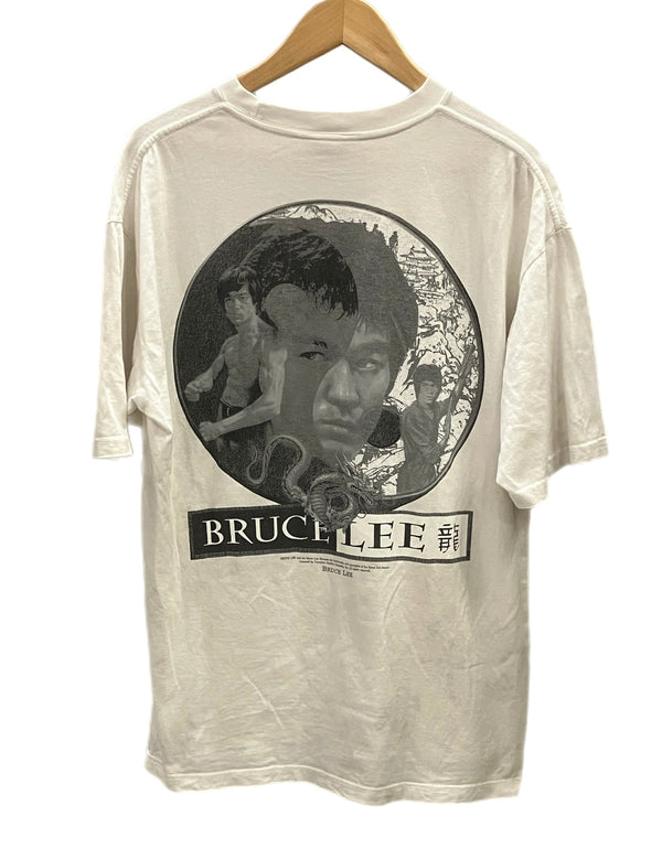 ヴィンテージ Vintage MICHAEL BRUCE LEE 龍 ブルースリー XL Tシャツ プリント ホワイト LLサイズ 101MT-2604