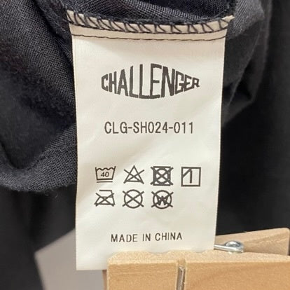 チャレンジャー CHALLENGER OVAL EAGLE PRINTED SHIRT CLG-SH 024-011 長袖シャツ ブラック Lサイズ 201MT-4589