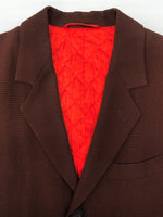 イッセイミヤケ ISSEY MIYAKE TAILORED JACKET テーラード ジャケット キルティング スーツ アウター 茶 ME43-FD024 ジャケット 無地 ブラウン Sサイズ 104MT-2094