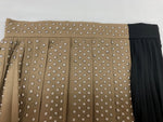 エイチアンドエム H&M × ロク rokh コラボ Wool-Blend Studded Skirt ウール ブレンド スタッズ プリーツ Y2K パンク BEIGE SIZE36 スカート 総柄 ベージュ 104LB-49
