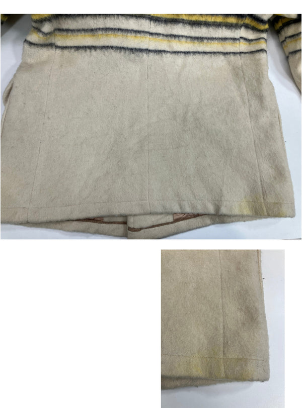 ヴィンテージ vintage 50's~60’s 50~60年代 Mac-Mor of canada Blanket Coat ブランケットコート ライン ウッドボタン 38 ジャケット ベージュ 101MT-4765