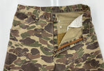 カーハート Carhartt 80s 80年代 ダブルニー ダック ワークパンツ カモ柄 USA製 フェード  カモフラージュ・迷彩 ボトムスその他 カーキ 34×32 104MB-359