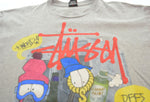 ステューシー STUSSY ロゴ プリント 半袖Tシャツ グレー Tシャツ グレー Lサイズ 103MT-1898