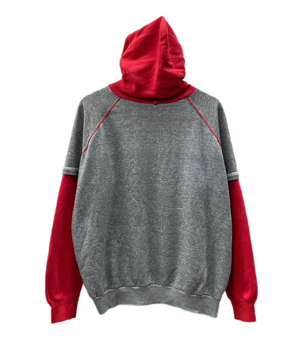 ヴィンテージ vintage 50s 60s 50年代 60年代 ツートン ラグラン 霜降り グレー レッド  パーカ 無地 マルチカラー 104MT-1759