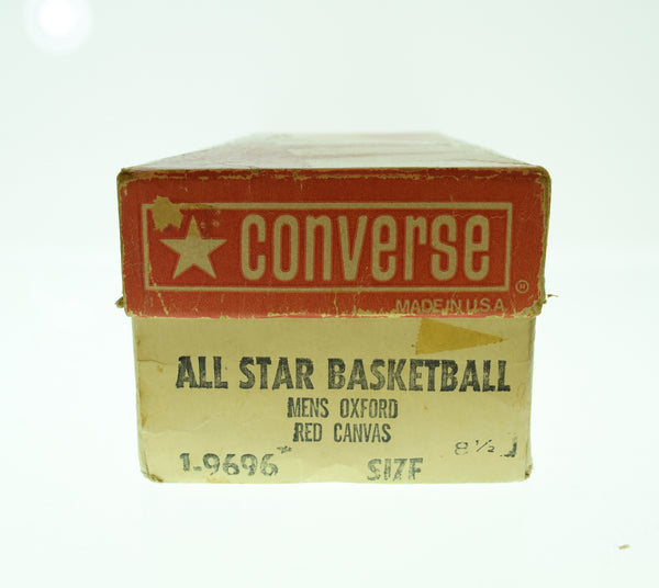 コンバース CONVERSE 80's 90's ALL STAR オールスター MADE in USA ローカット VINTAGE ヴィンテージ MENS OXFORD 赤箱 メンズ靴 スニーカー レッド 8 1/2 26.5cm 103S-1352